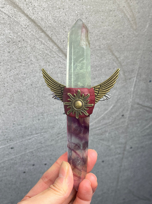 Krystall tryllestav, Fluoritt