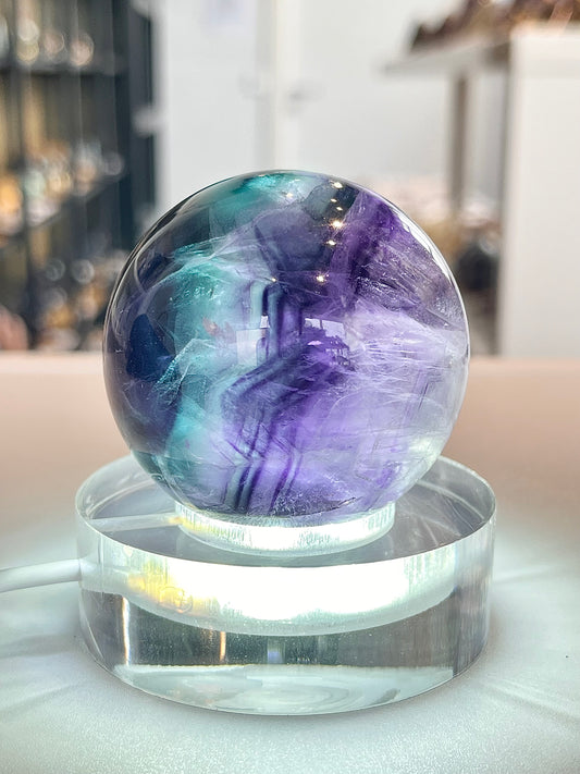 Rainbow Fluorite Sphere