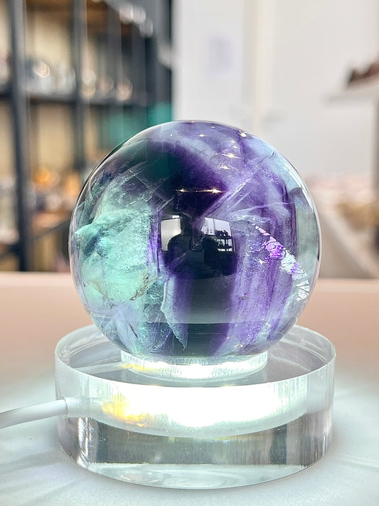 Rainbow Fluorite Sphere