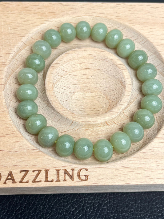 Jade, Nefritt armbånd 9mm+