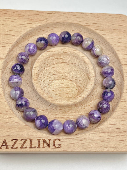 Charoitt armbånd 8mm+