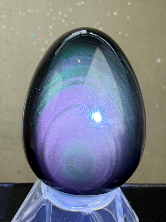 Regnbue obsidian Egg