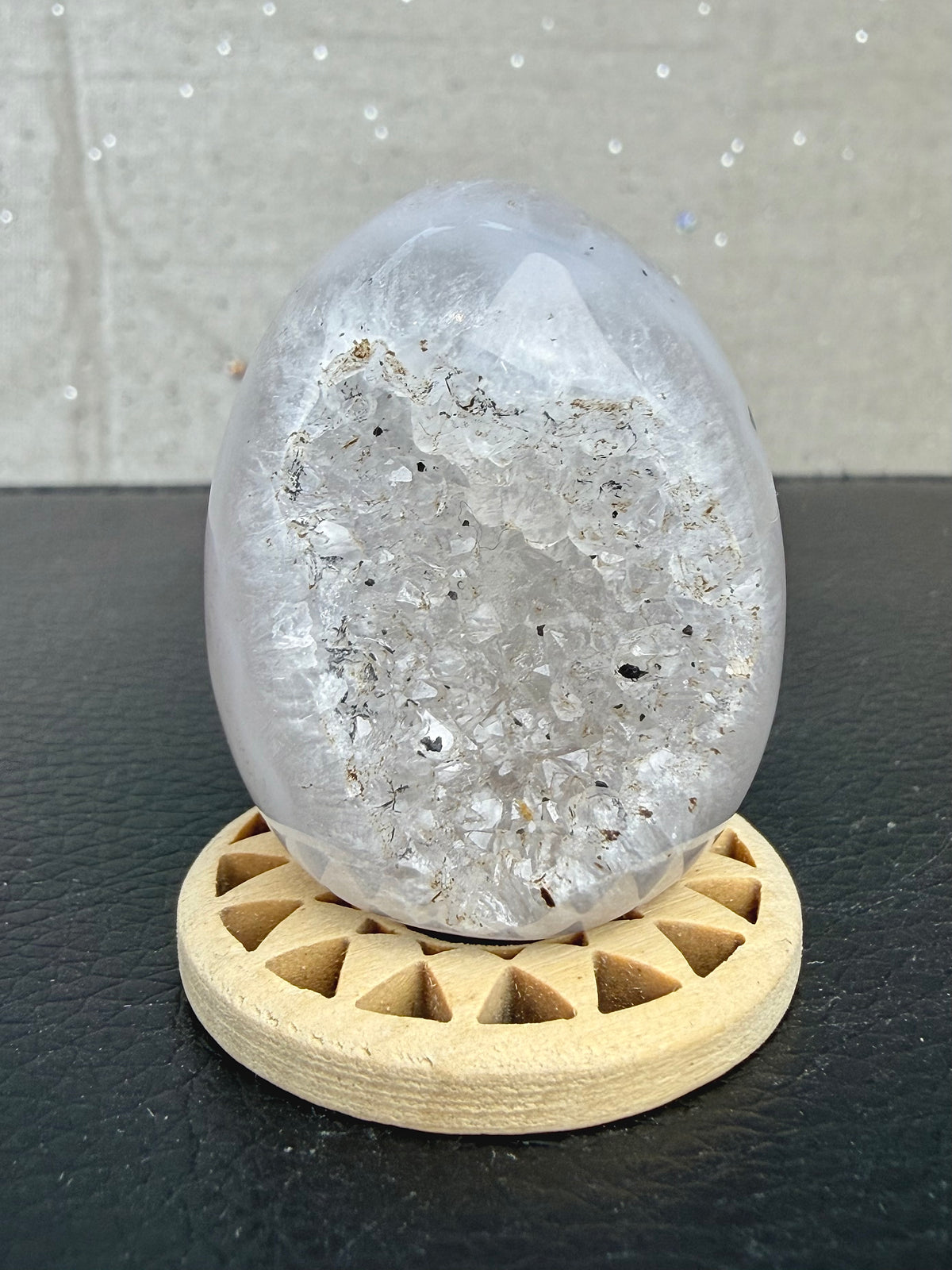 Druzy agat geode egg