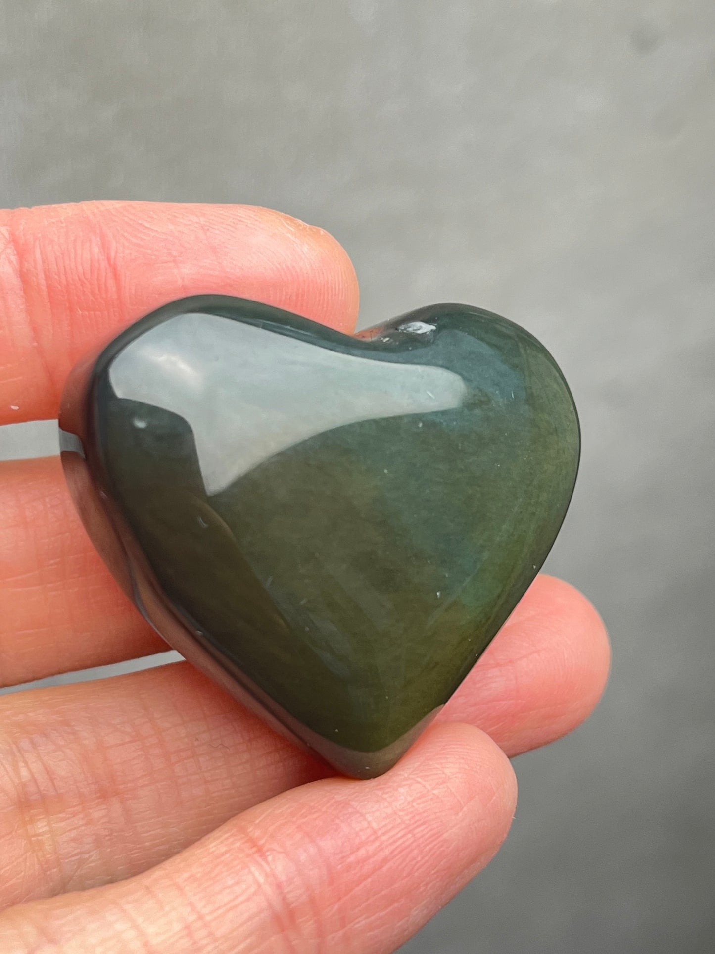 Regnbue obsidian Hjerte