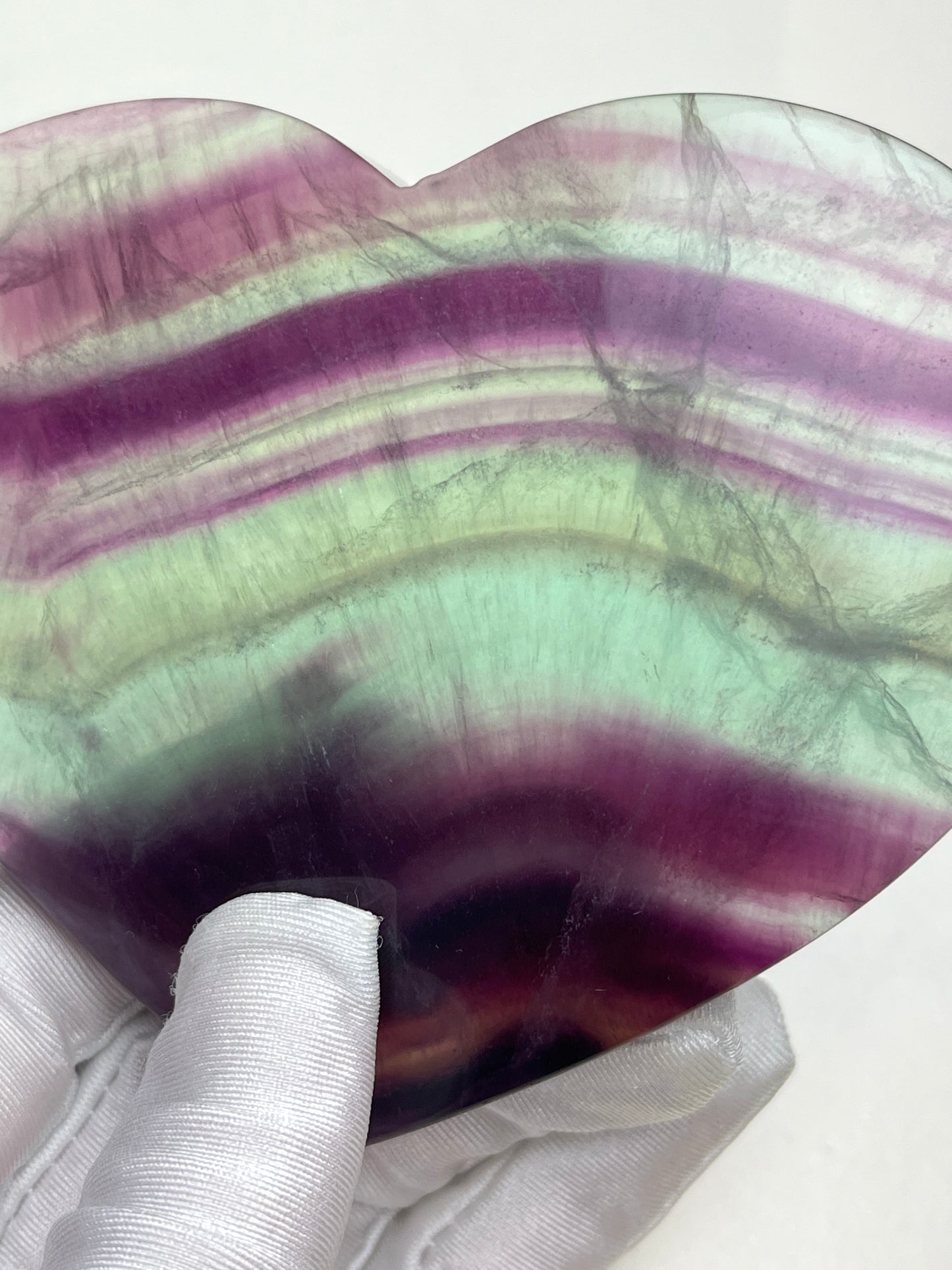 Regnbue Fluoritt Hjerte