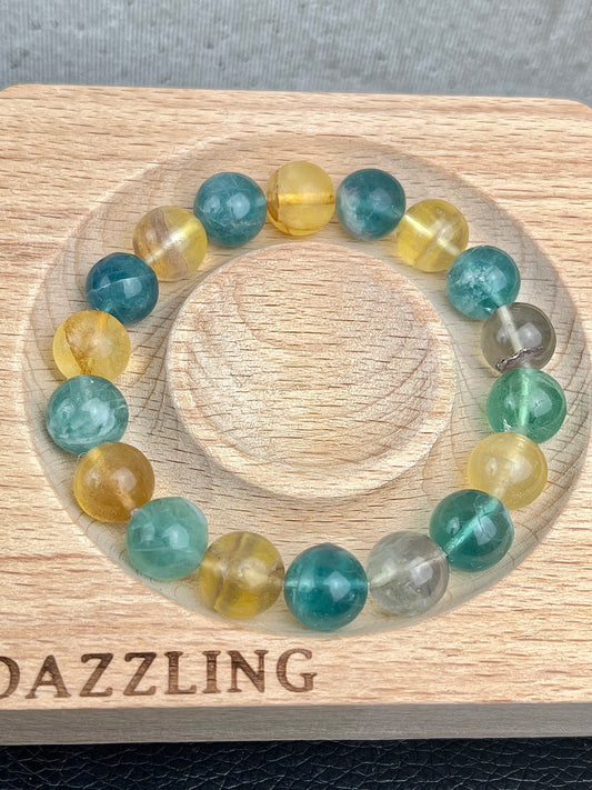 Fluoritt armbånd 10mm+