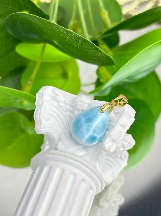 Larimar Anheng i 925 sterling sølv