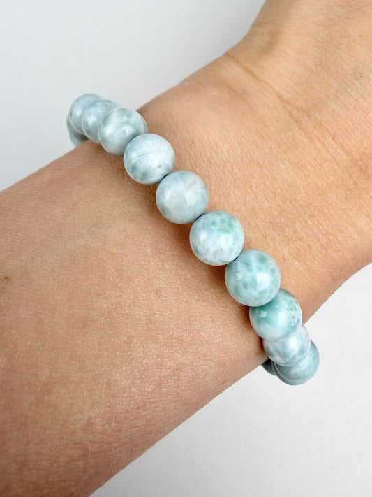 Larimar armbånd 7mm+