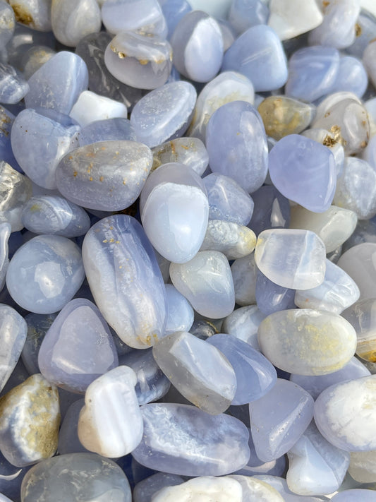 Blonde Agat tromlet 10-20mm