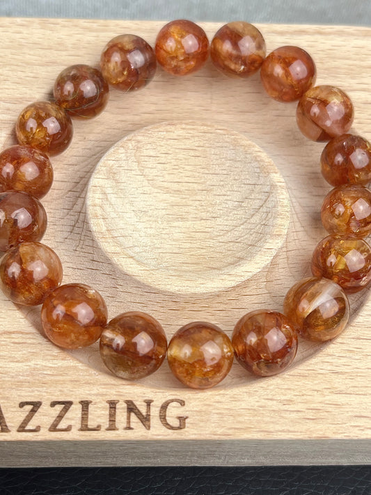 Flammekvarts armbånd 12mm+