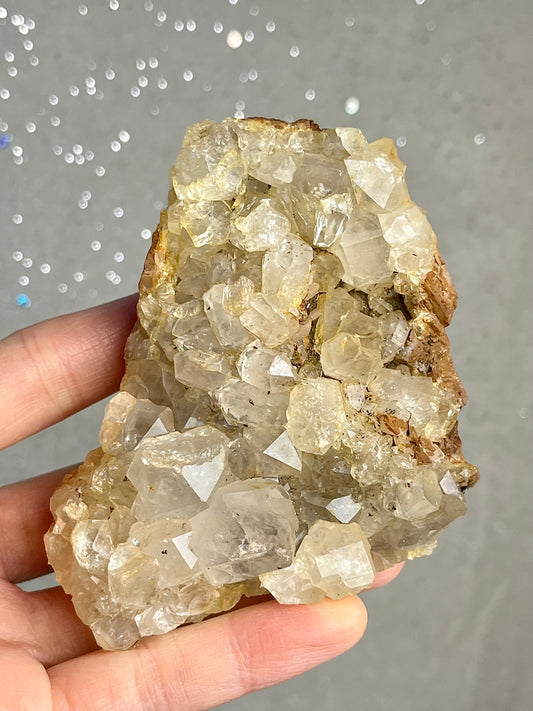 Kvarts gruppe med jernoksid