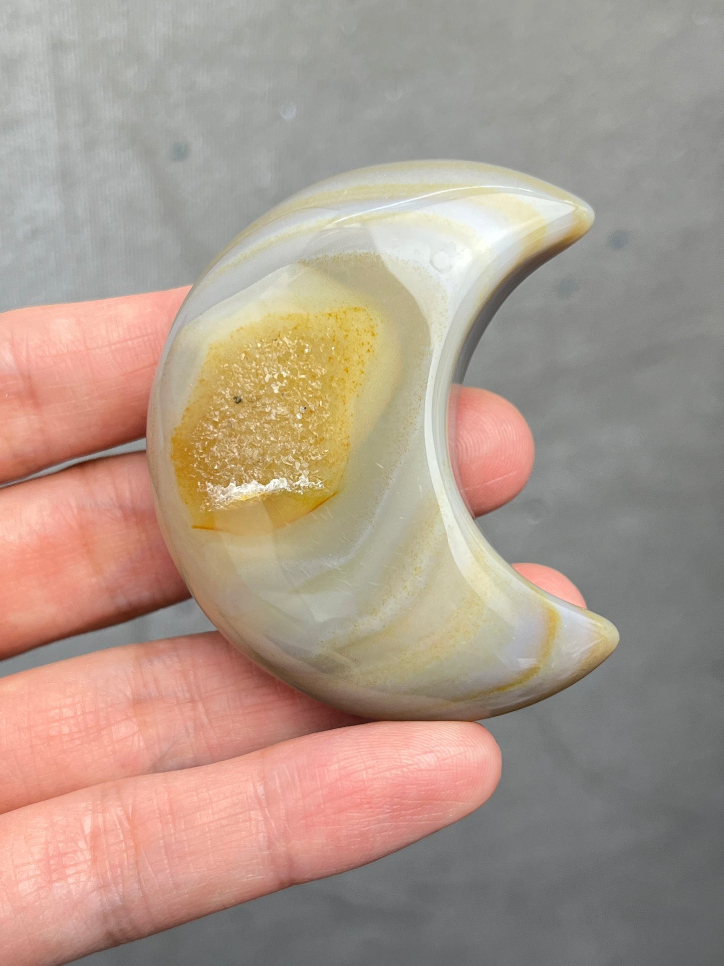 Druzy agat måne A