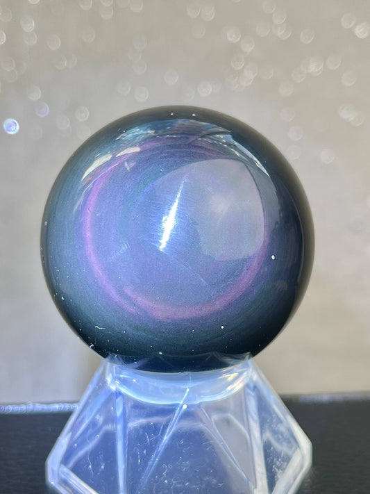 Regnbue obsidian kule