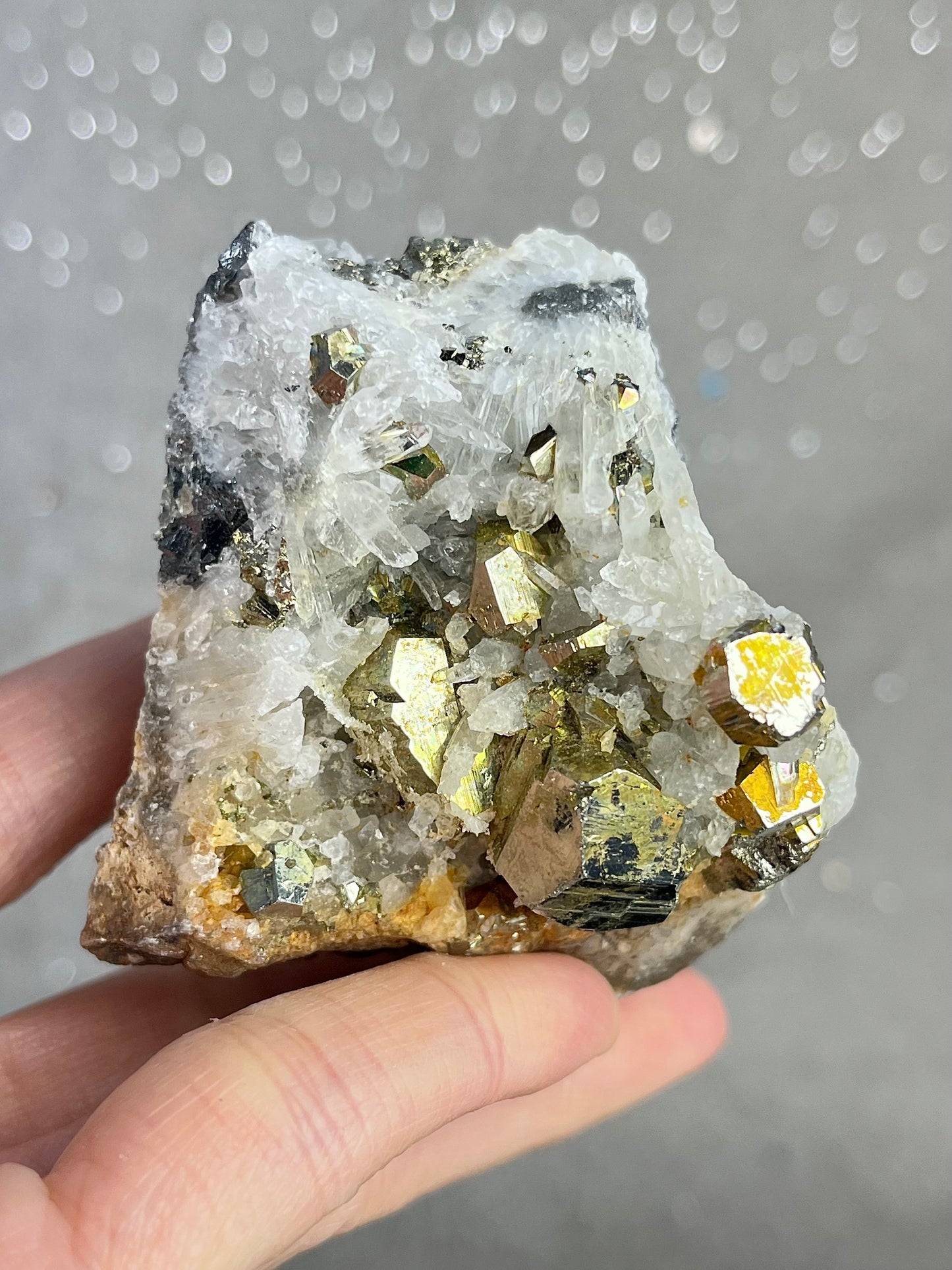 Pyrite with quartz