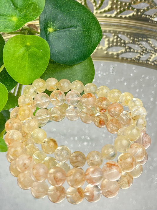 Golden healer kvarts armbånd 8-9mm+