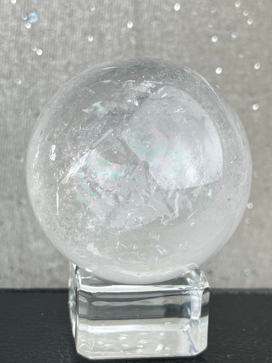 Klar kvarts Bergkrystall Kule