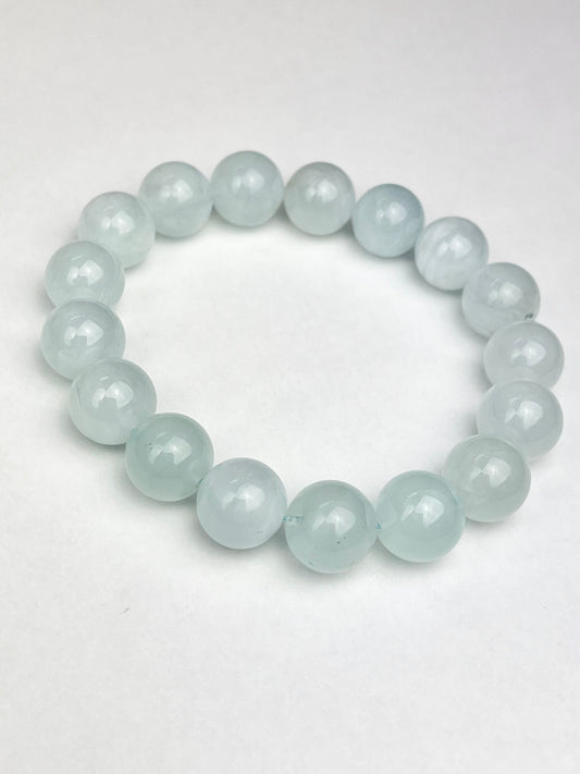 Akvamarin armbånd 12mm+