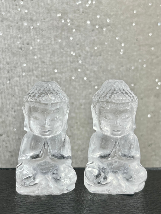Bergkrystall klarkvarts Buddha
