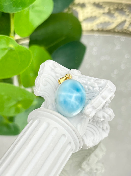 Larimar Anheng i 925 sterling sølv
