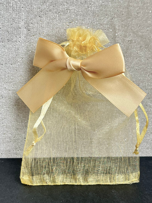 Organza pose, Gull 11*16cm