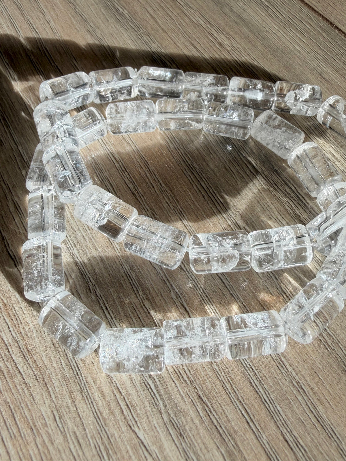 Bergkrystall klarkvarts armbånd 7mm+