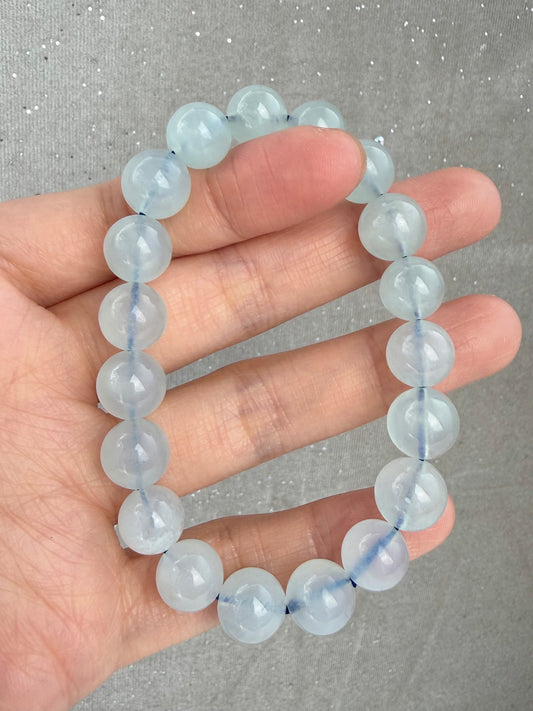 Akvamarin armbånd 10mm+