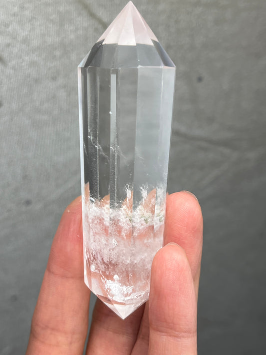 Bergkrystall Klar Kvarts Vogel-slipt stav