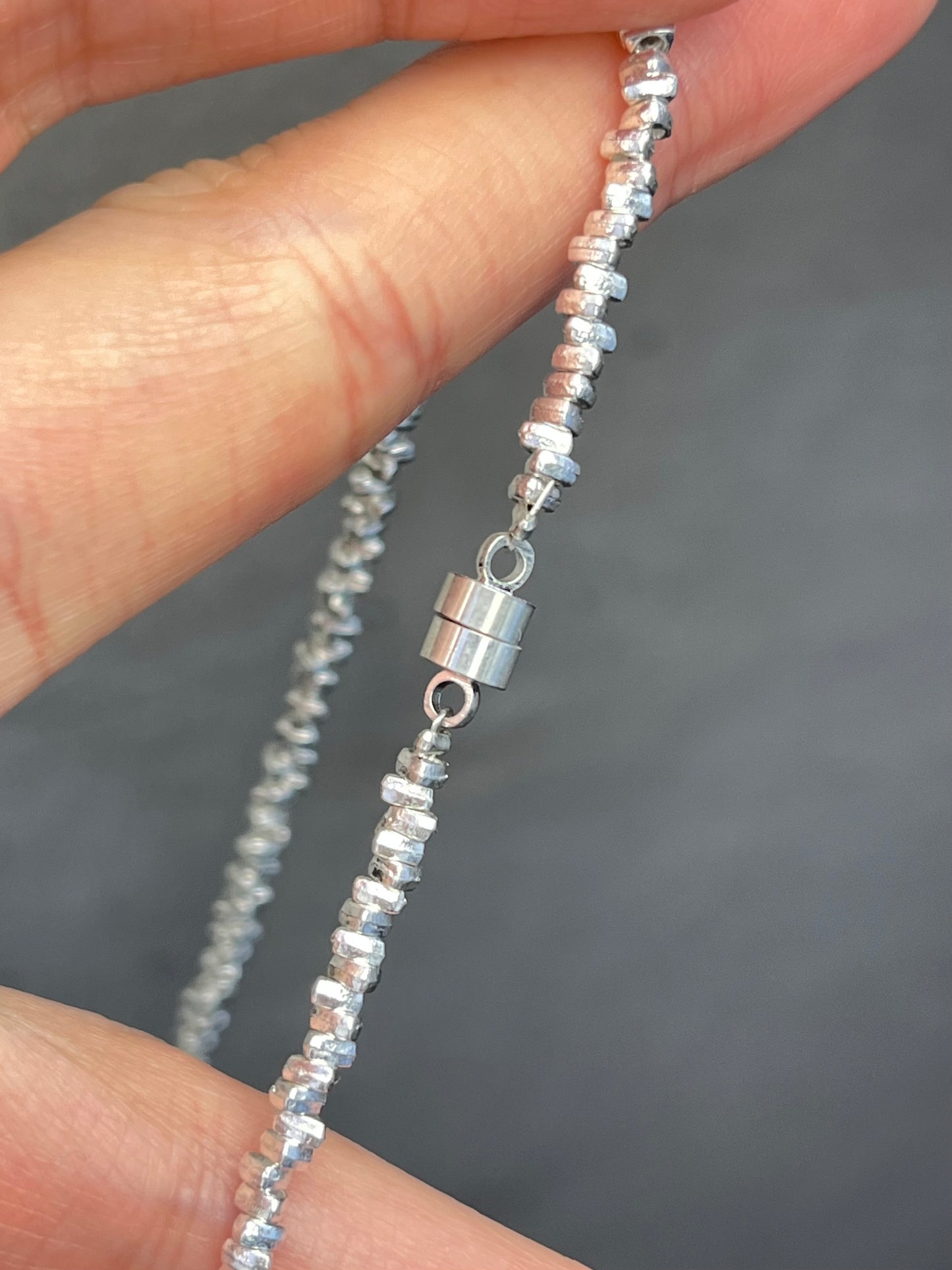 Bergkrystall klar kvarts Halskjede