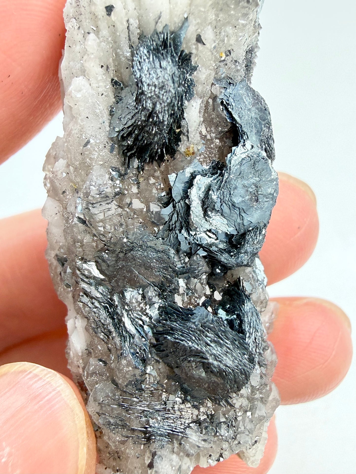 Kvarts med Hematitt (Specularite)