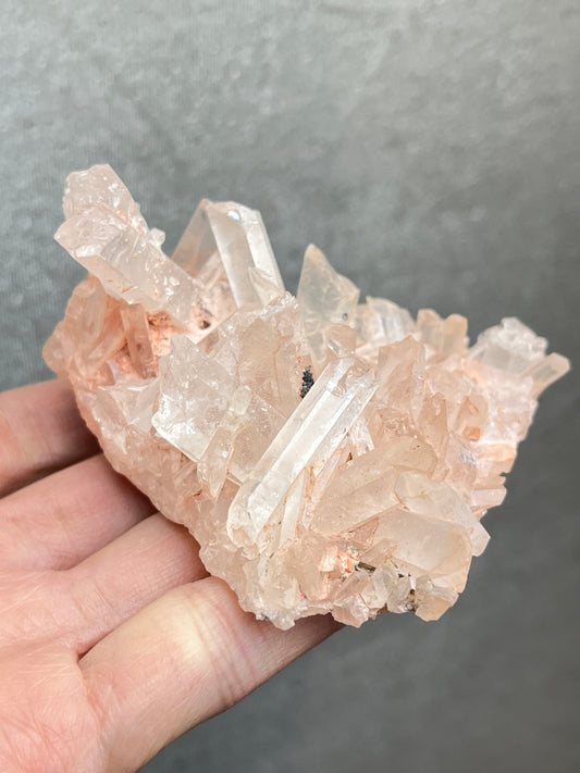 Kvarts gruppe med jernoksid