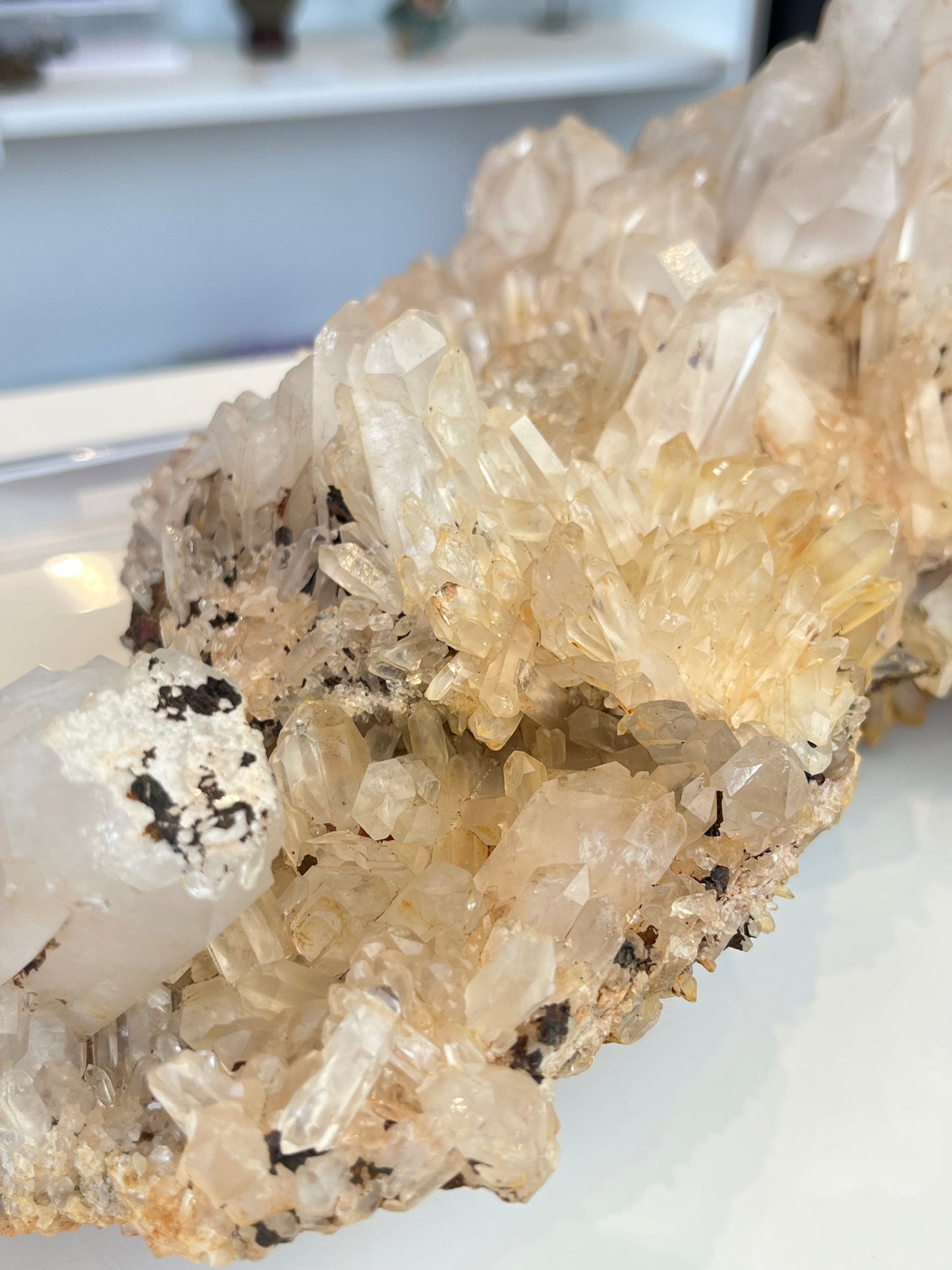 Kvarts gruppe med jernoksid XL, 3.2kg