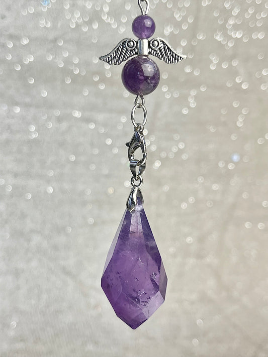 Ametyst Anheng/Pendel med kjede
