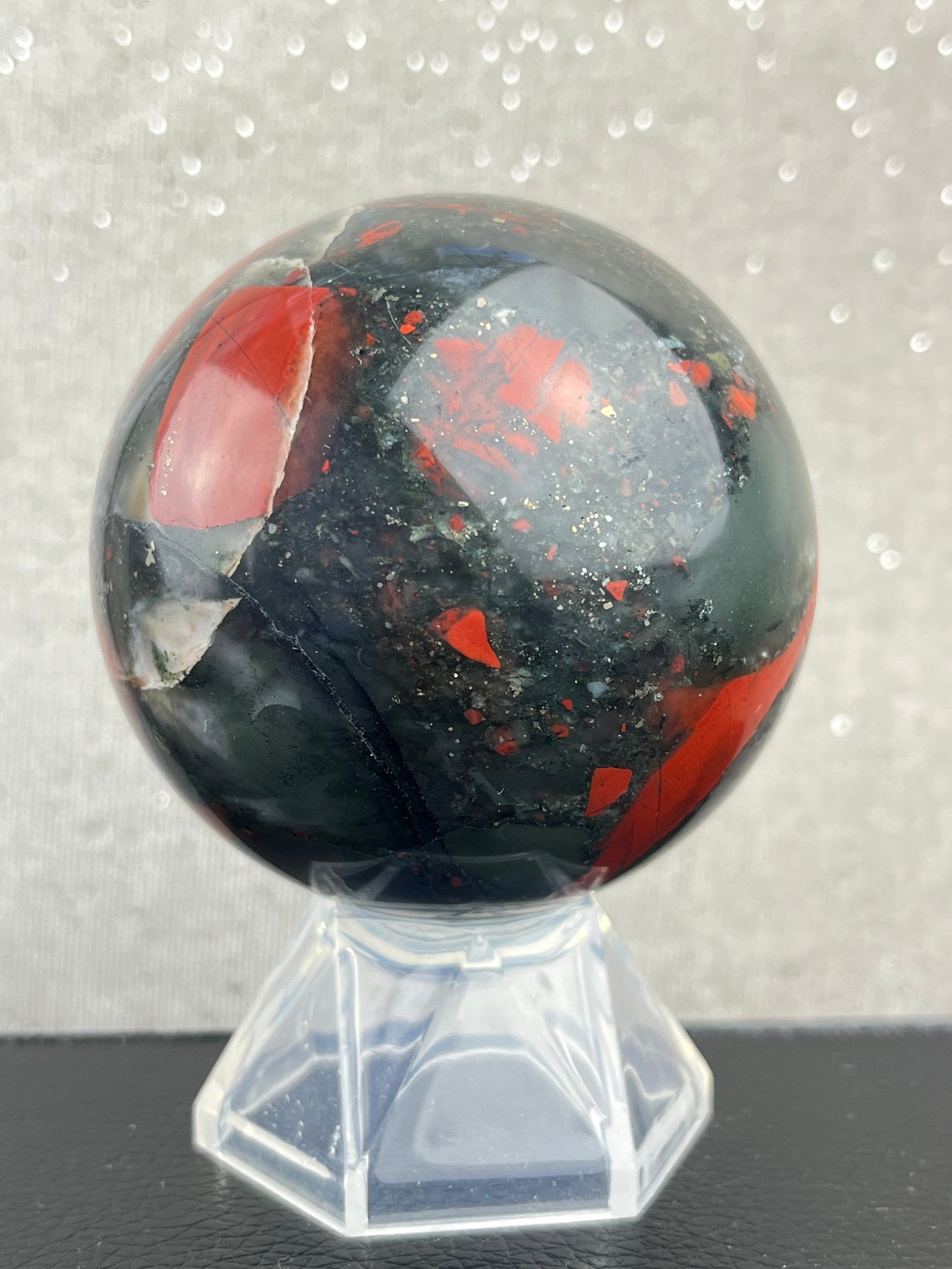 Afrikansk Blodstein Kule, 6,1cm