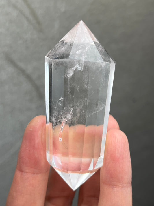 Bergkrystall Klar Kvarts Vogel-slipt stav