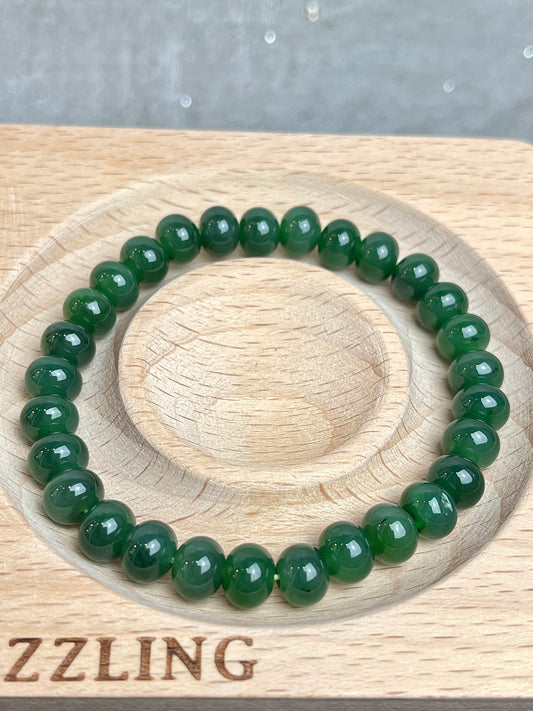 Jade, Nefritt armbånd 7mm+