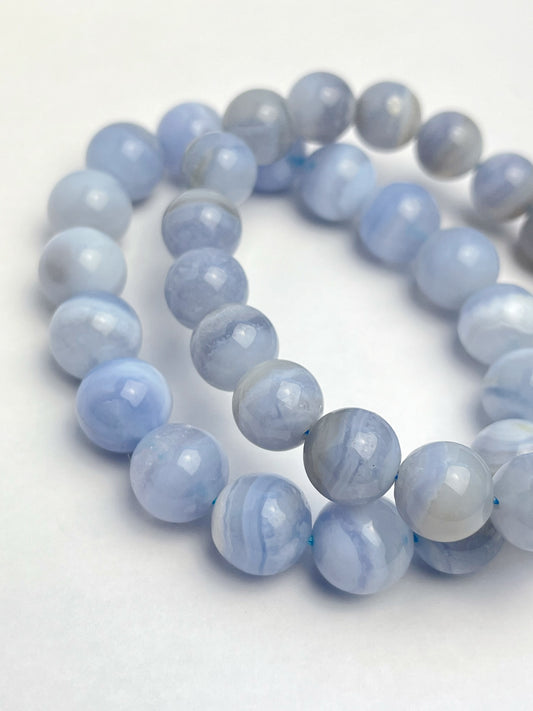 Blonde Agat armbånd 10-11mm+