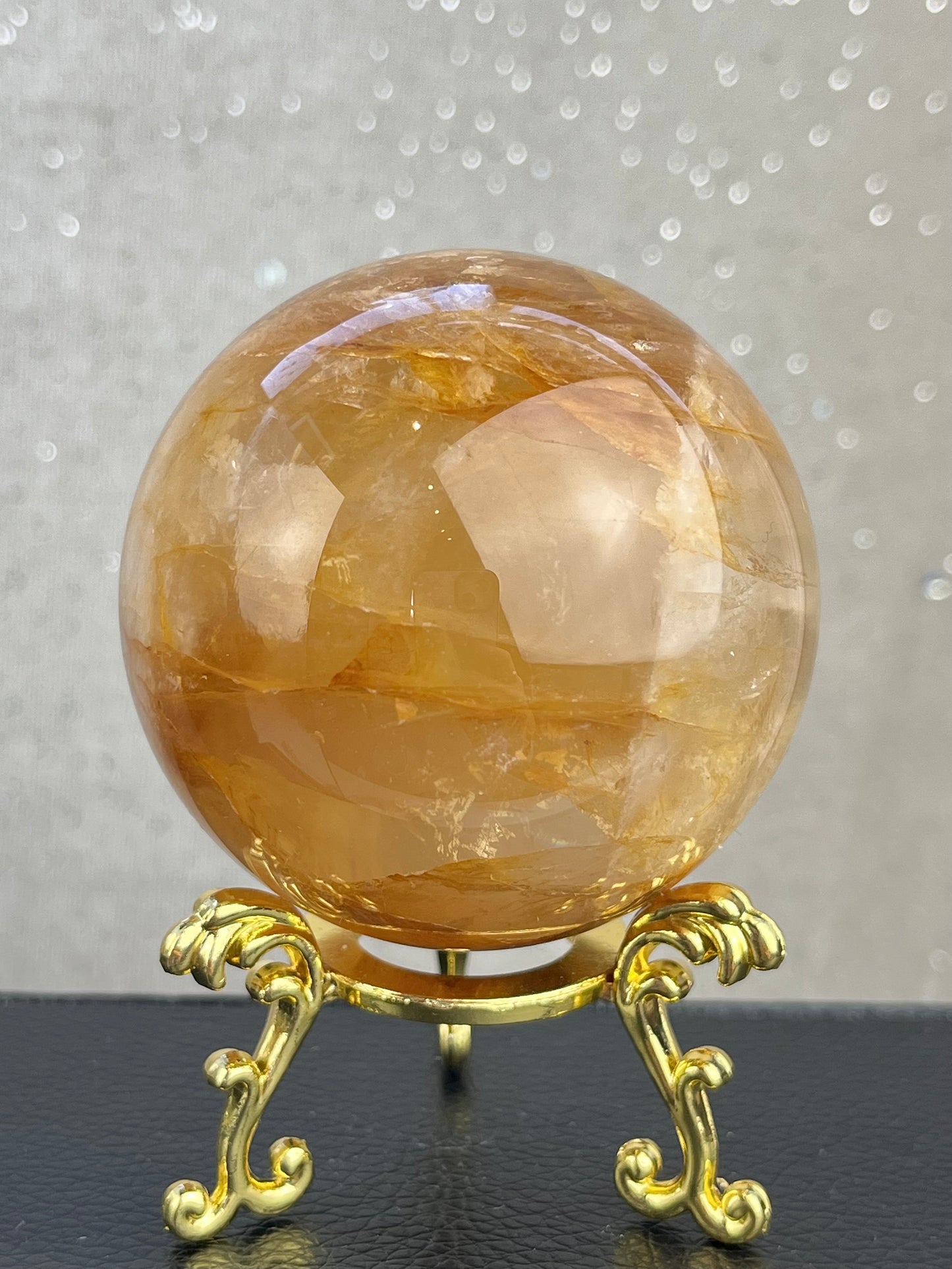 Golden Healer Quartz Sphere