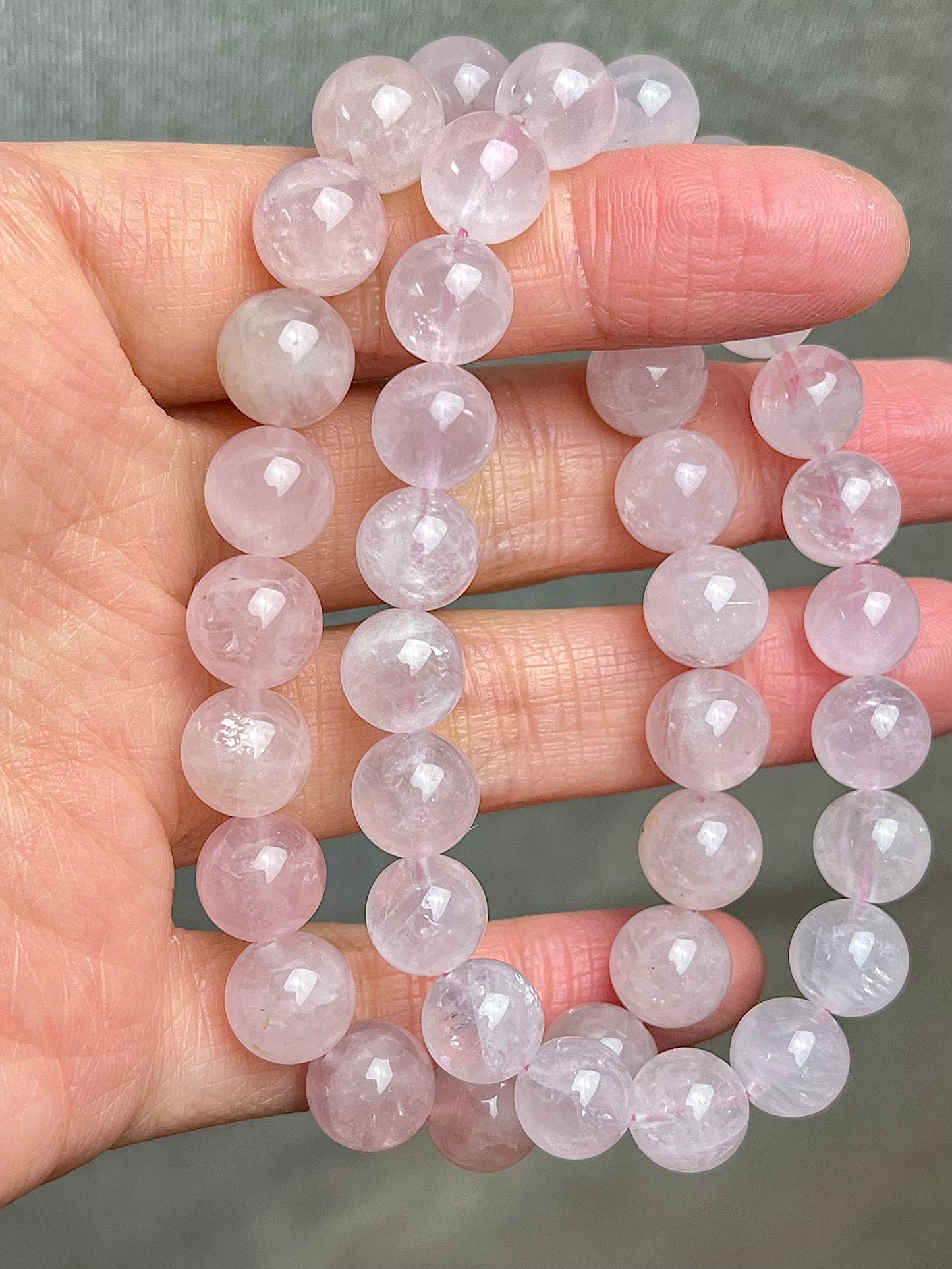 Rosenkvarts armbånd 9mm+