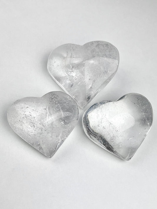 Bergkrystall klarkvarts Hjerte