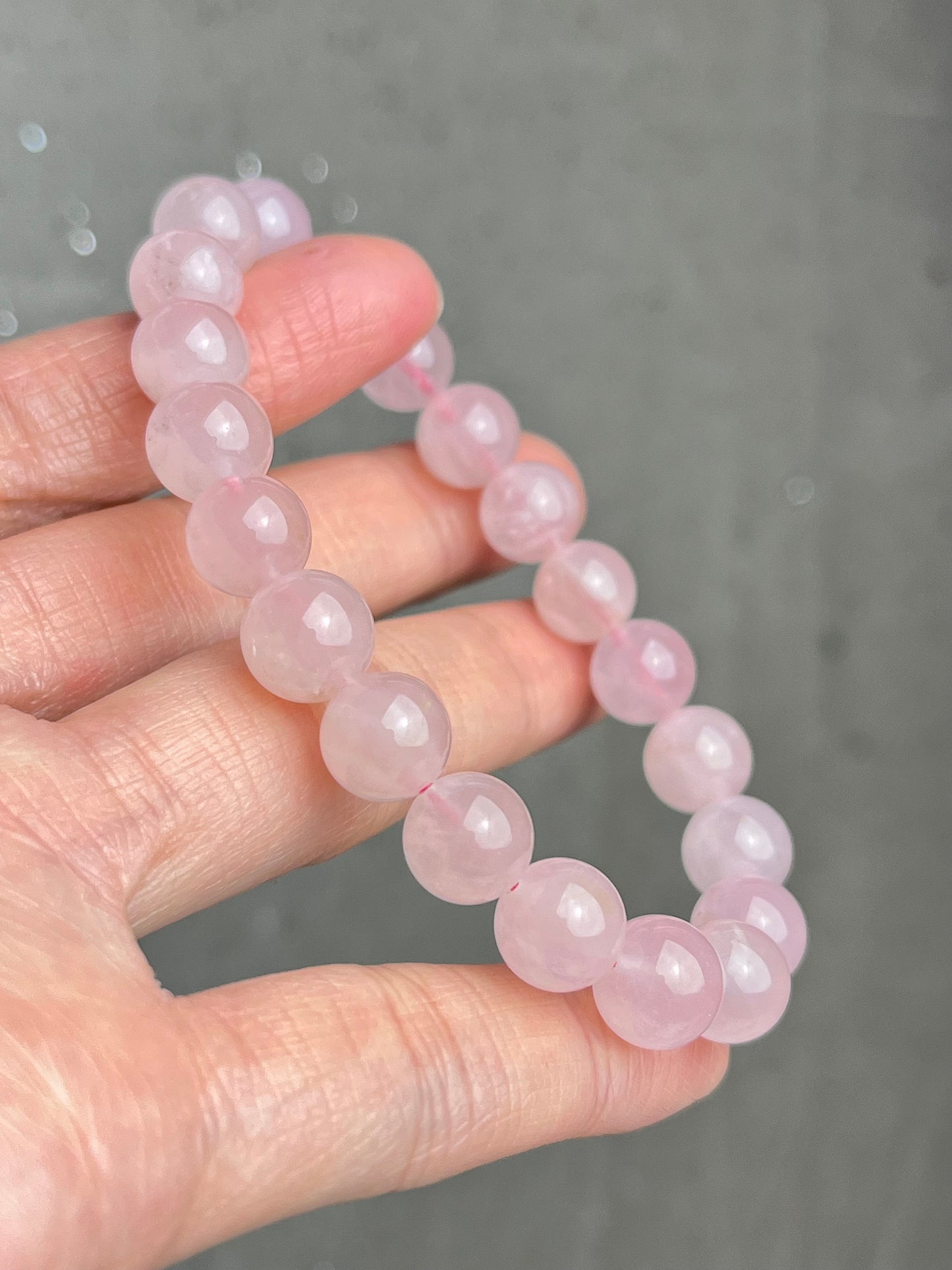 Rosenkvarts armbånd 9mm+