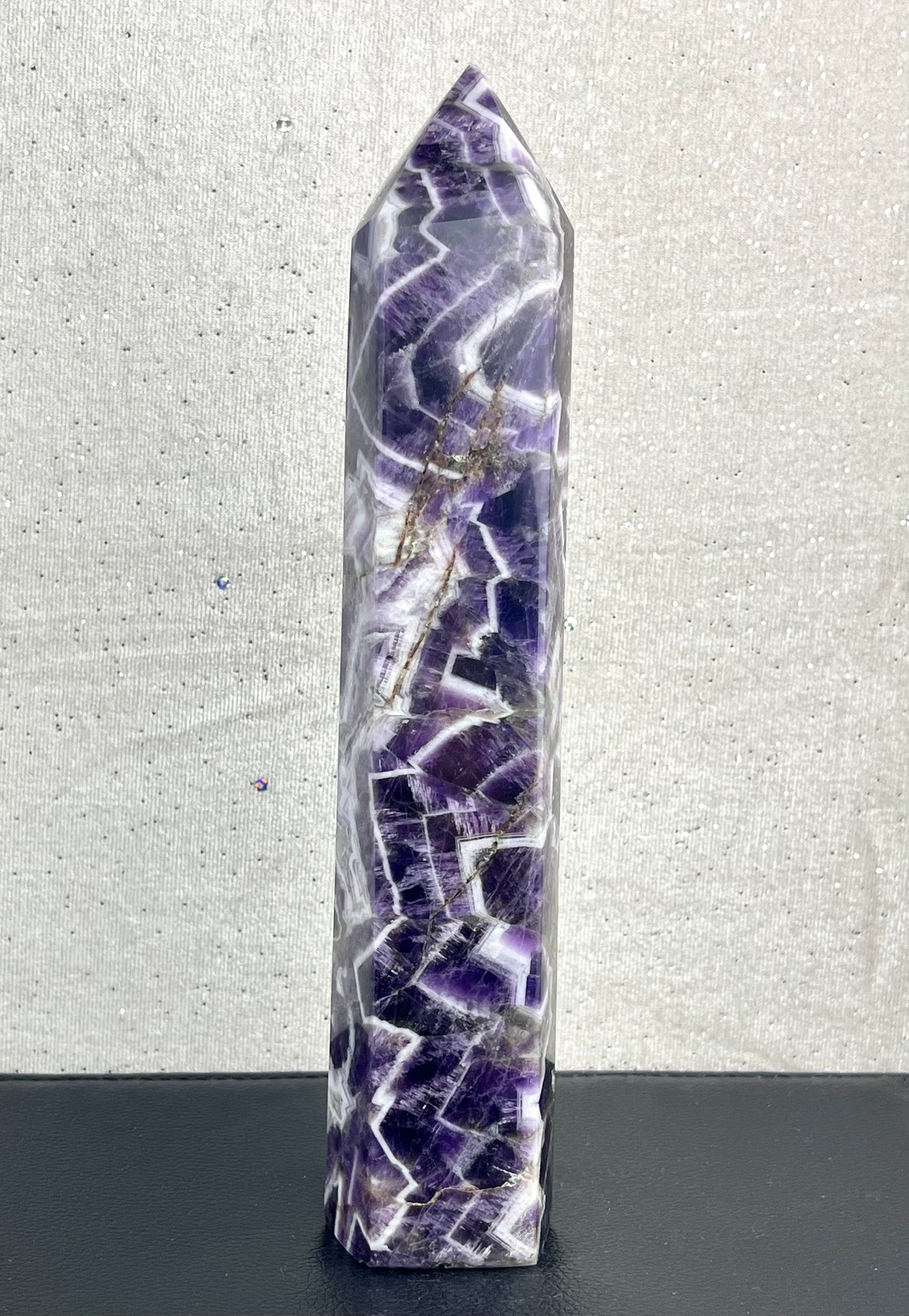 Chevron Ametyst tårn 21.5cm