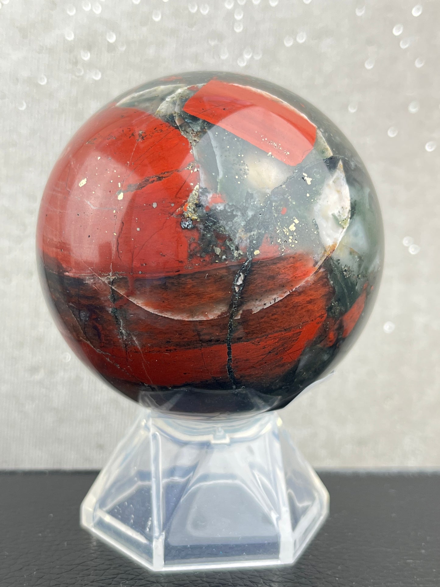 Afrikansk Blodstein Kule, 6,1cm