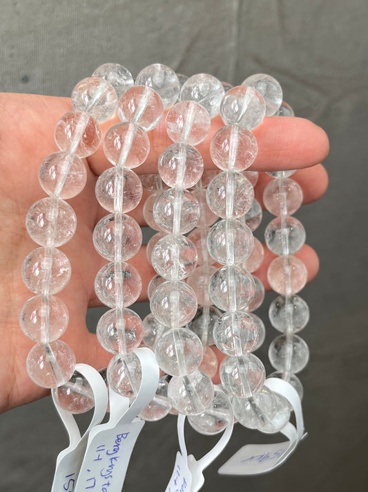 Bergkrystall klar kvarts armbånd