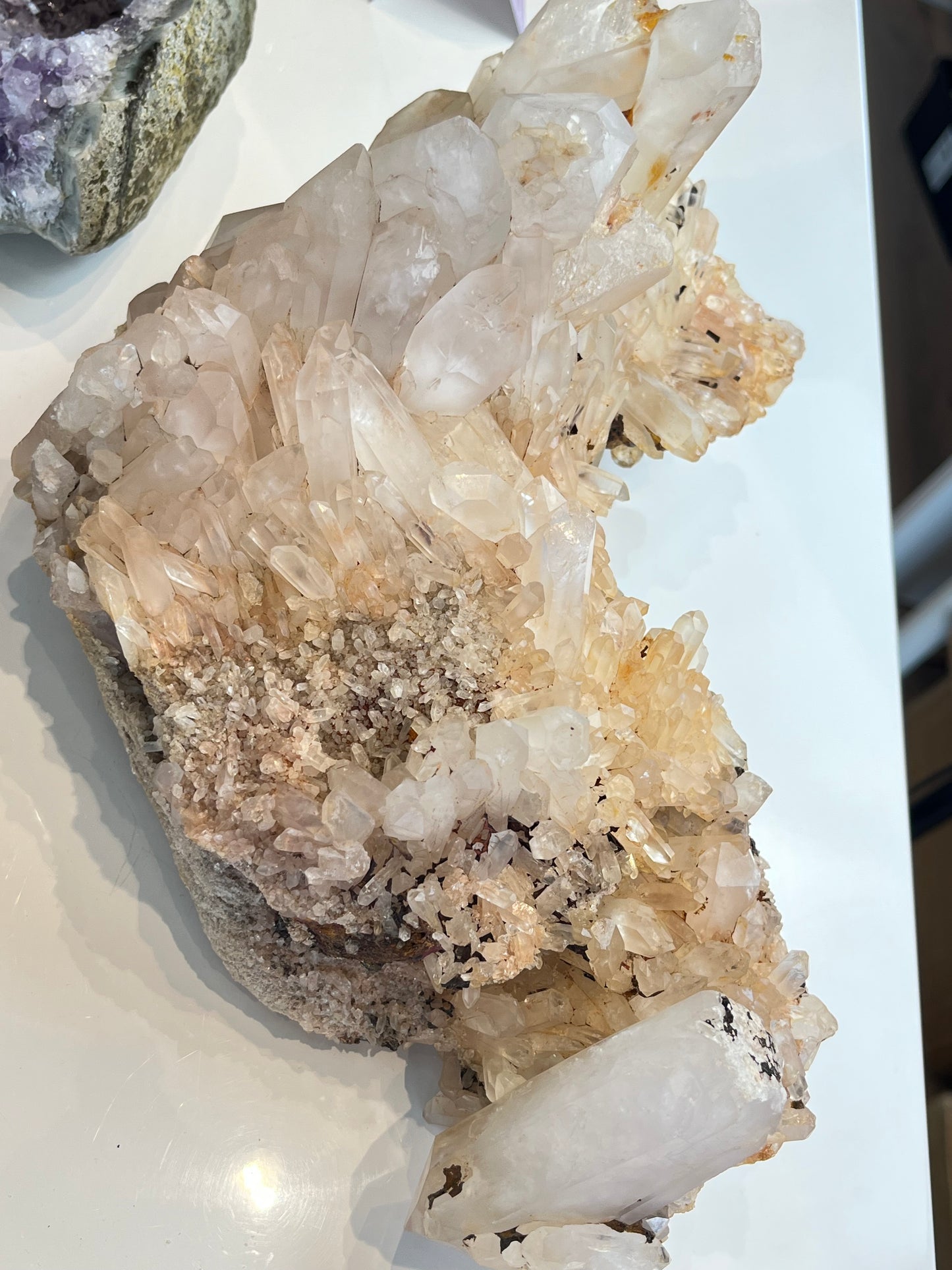 Kvarts gruppe med jernoksid XL, 3.2kg