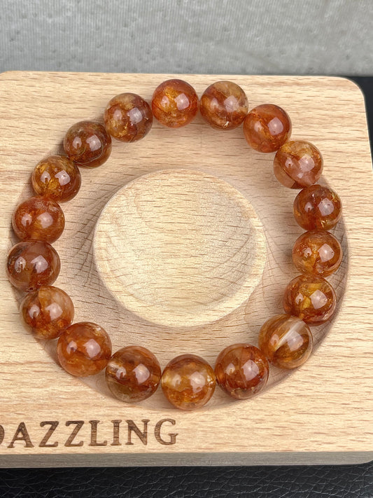 Flammekvarts armbånd 12mm+