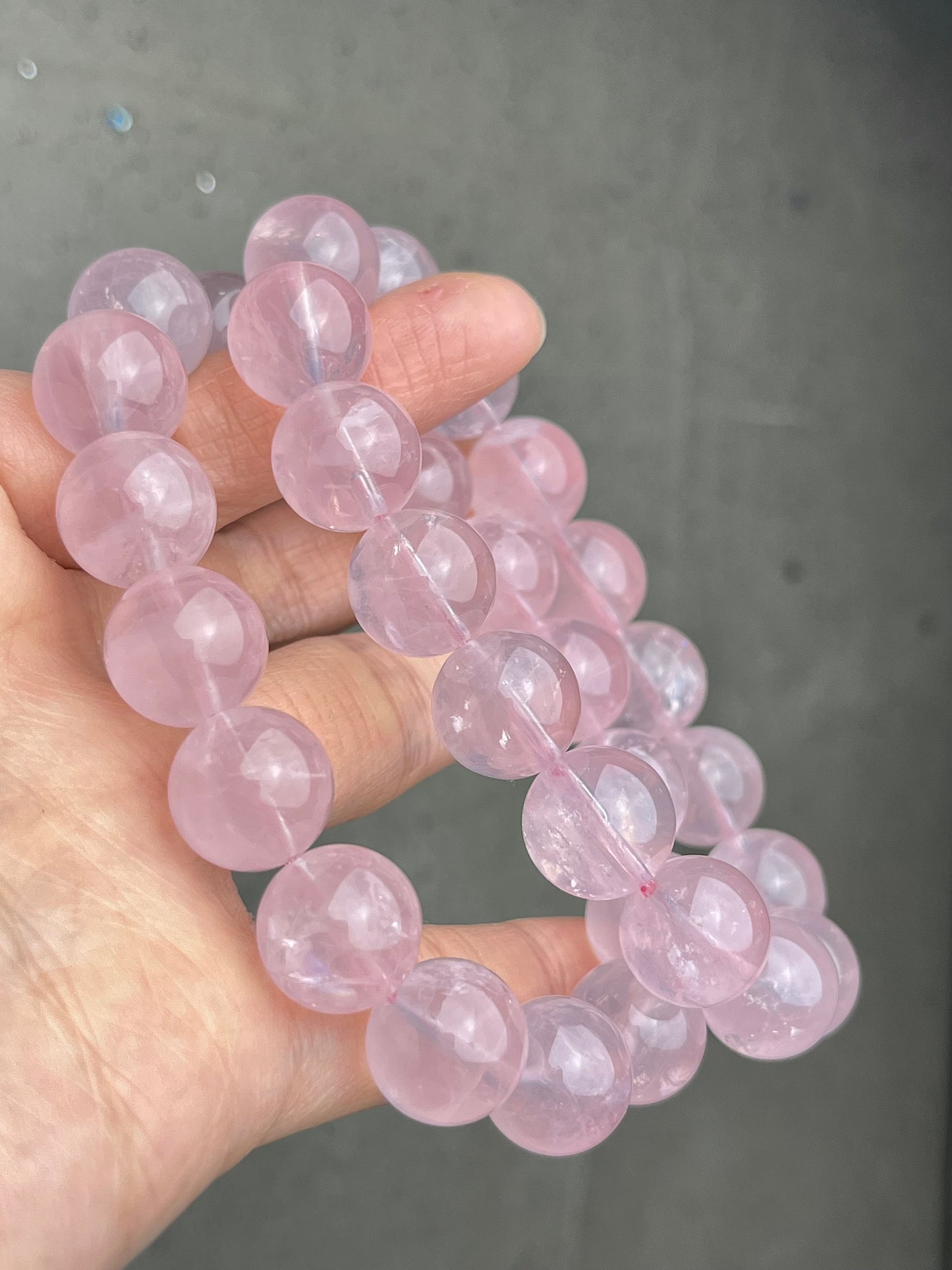 Rosenkvarts armbånd 13mm+