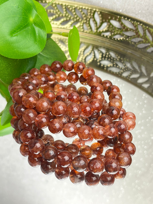 Flammekvarts armbånd 9mm+