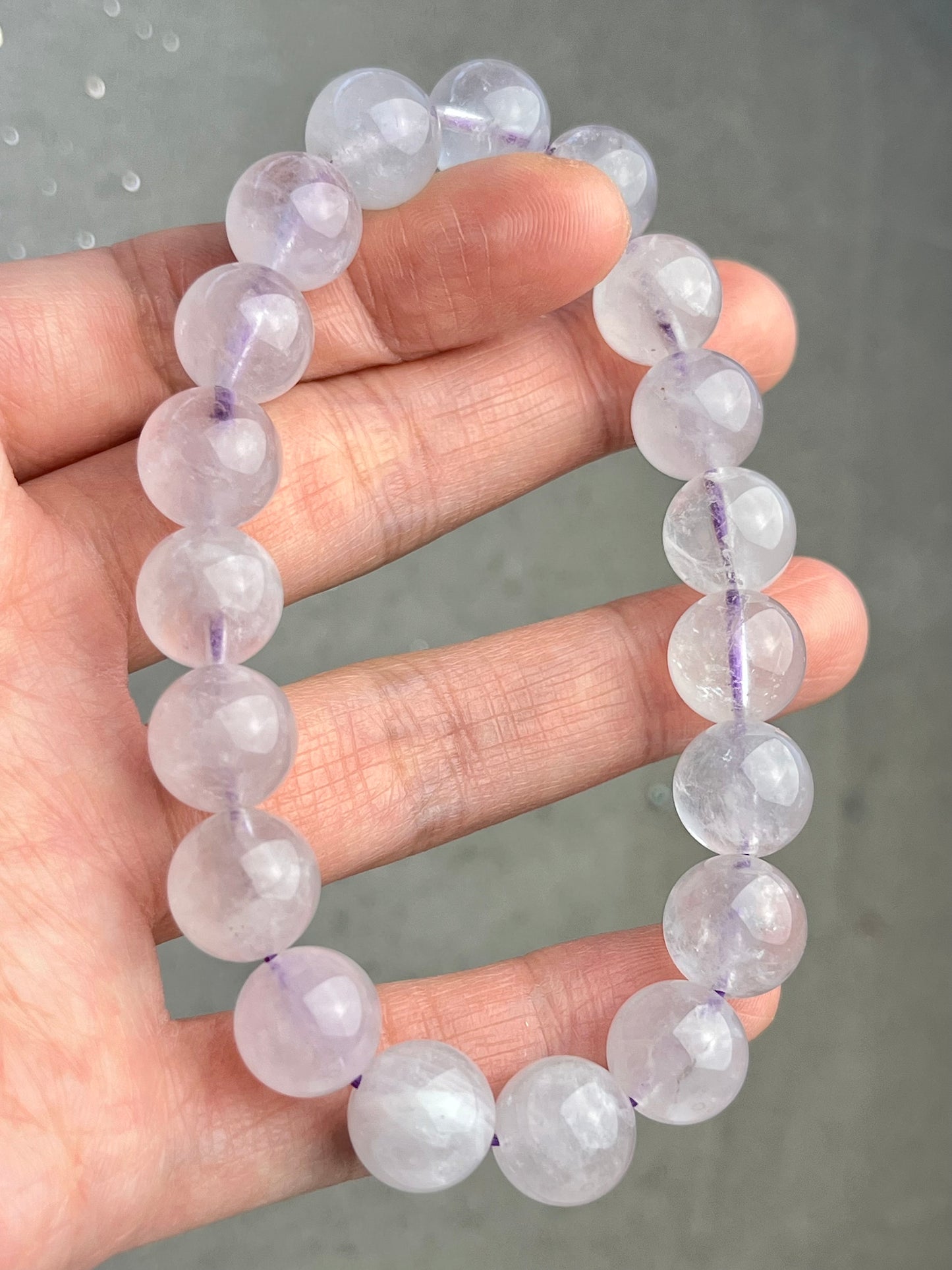 Lys Ametyst armbånd 11mm+