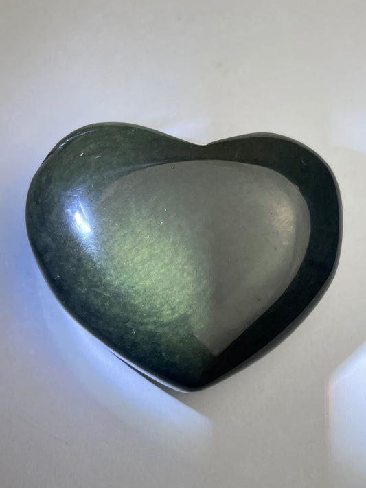 Regnbue obsidian Hjerte