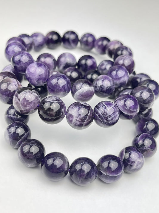 Bånd Ametyst armbånd 11-12mm+